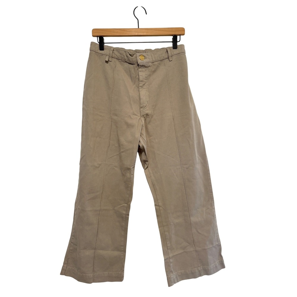 Big Bud Press Western Pants Taupe Brown Cotton Twill High Waist Petite Medium